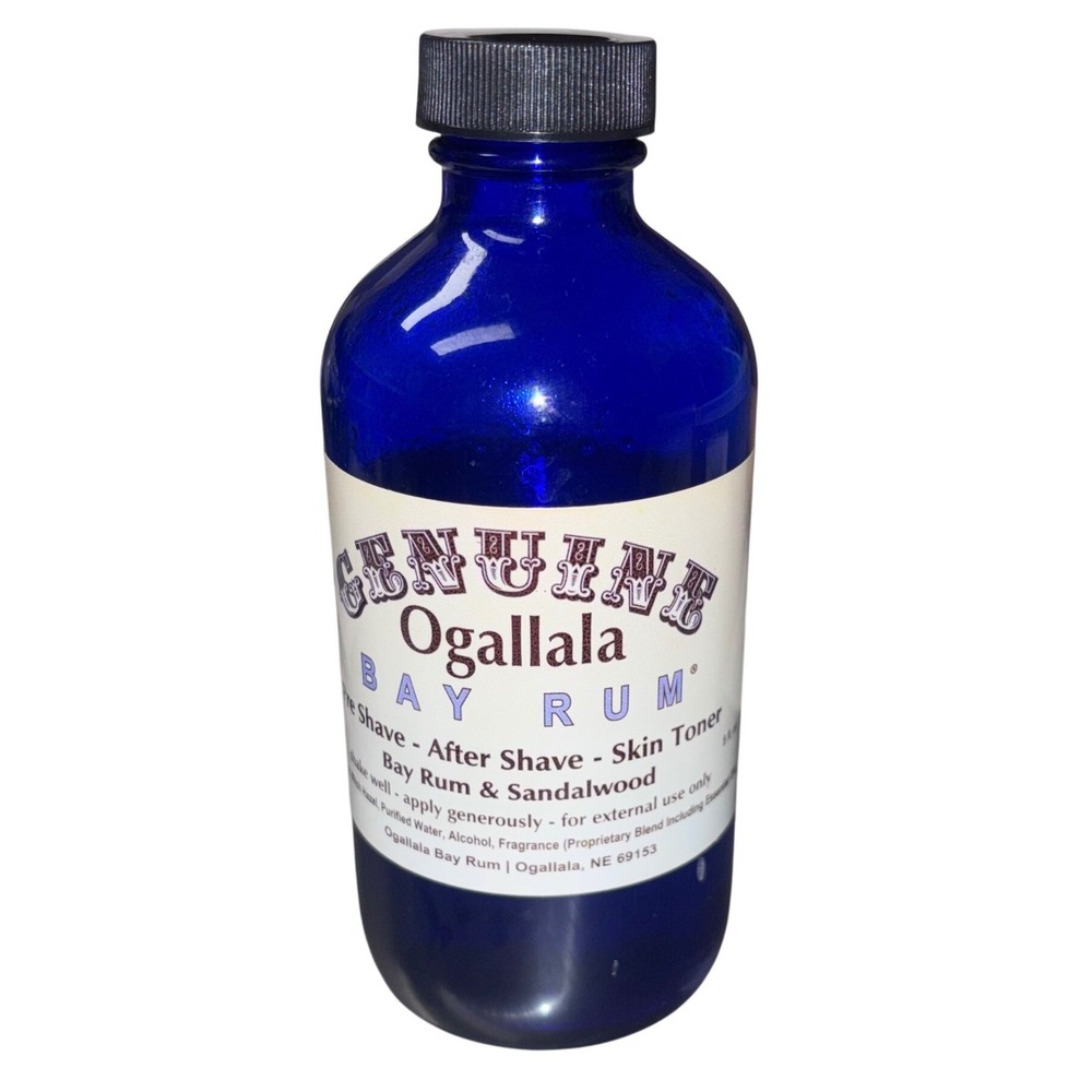 Genuine Ogallala | Bay Rum | Sandalwood | Aftershave Pre-Shave‎ Skin Toner 7.6oz